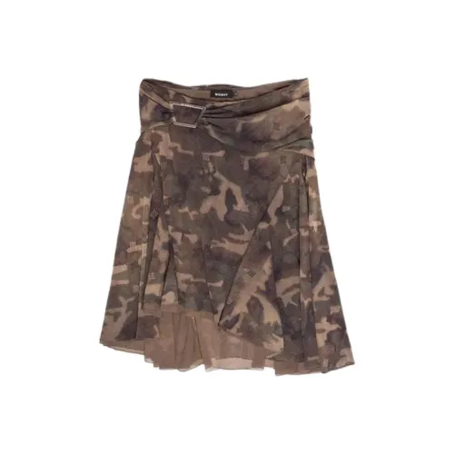 Misbhv Повседневный Длинный Юбка Женские Зеленый