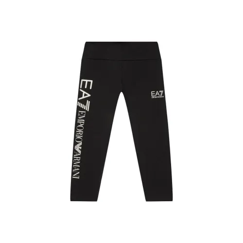 EMPORIO ARMANI EA7 Черные Спортивные Брюки для Детей