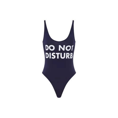 MOSCHINO FW24 One-piece Swimsuit Women's Marine Blue