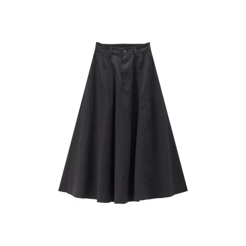 Giordano Повседневный Длинный Юбка Женские