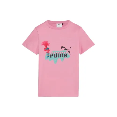 PUMA TROLLS Collaboration Series T-Shirt Розовый Дети Возраст 3-7 лет
