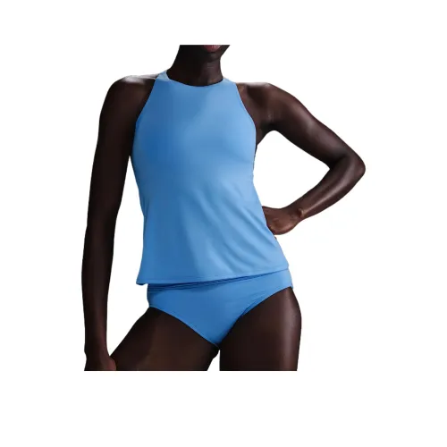 Nike Swoosh Swim Essential Двухкомпонентный Купальник Женский Университетский Синий