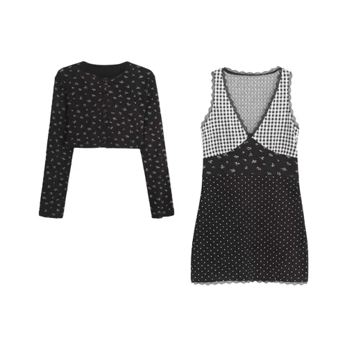 PLANE DRIFT Комплект с юбкой Женские Черный