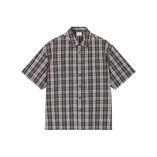 SANBAI STUDIO Многоцветная клетка Унисекс Рубашки