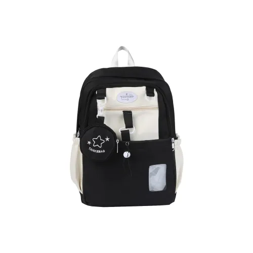 TAIGENU Нейлон Рюкзак Женские Черный Розовый Фиолетовый Лимонный Светло-Синий