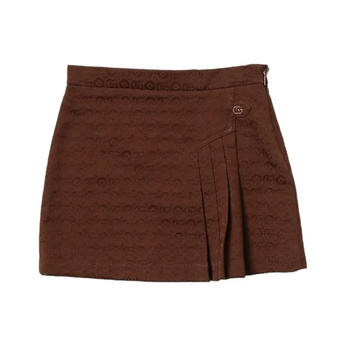 GUCCI Коричневый Kids Юбки