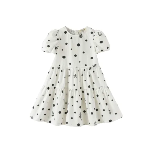DAVE&BELLA Черное Платье с Точкой для Детей