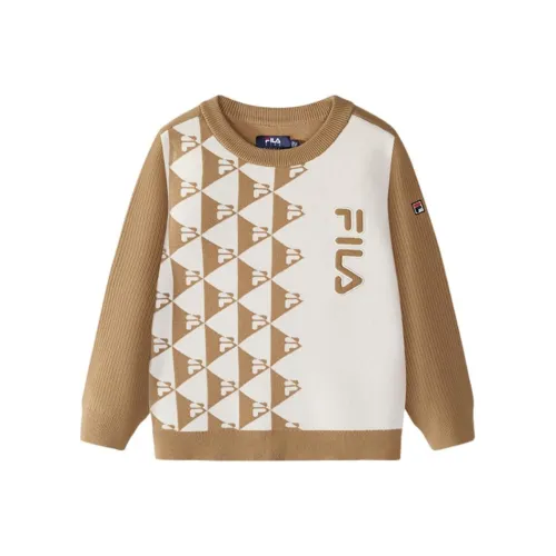 FILA KIDS Свитер Светлый тауп для детей 3-7 лет