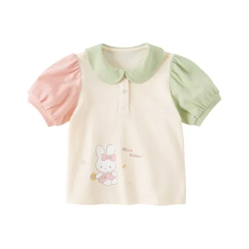 DAVE&BELLA Soda cotton series Кролик Принт Детские футболки