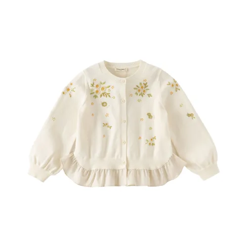 DAVE BELLA Трикотаж Женский Морозно-белый Детский