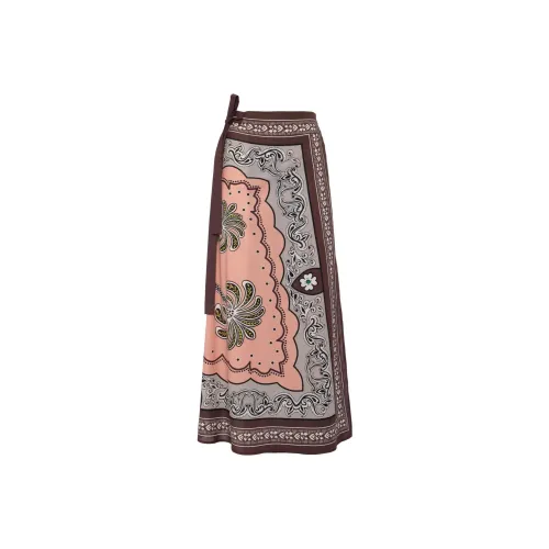 La DOUBLEJ. Повседневный длинный юбка женский розовый