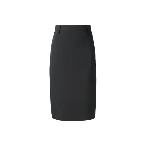 HLA Повседневный Длинный Юбка Женские Черный X4