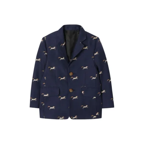 Burberry Детский топ SS23 Темно-синий для малышей