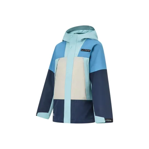 LINING YOUNG На открытом воздухе Внешняя сторона Fog, Хаки, Пресная вода Синий Rock, Серо-голубой, Темно-синий, Внутренняя одежда Parts, Темно-синий Школьный возраст Куртки