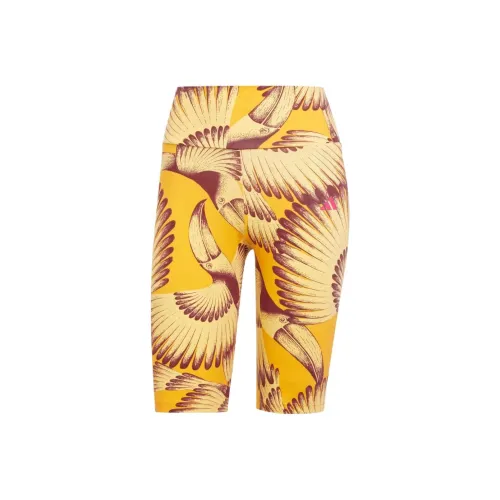 Adidas Sportswear Велошорты и Велошорты Женские Ярко-Оранжевые