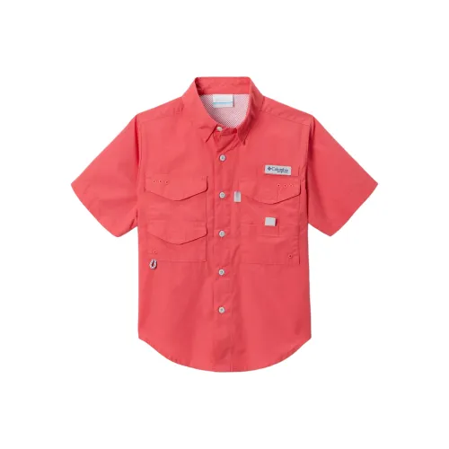 Columbia Повседневная рубашка PFG Bonehead™ красная для детей