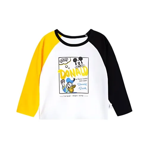 Disney Mickey Collection Donald Duck Collection Рубашка Желтая Черная Дети Возраст 3-7 лет