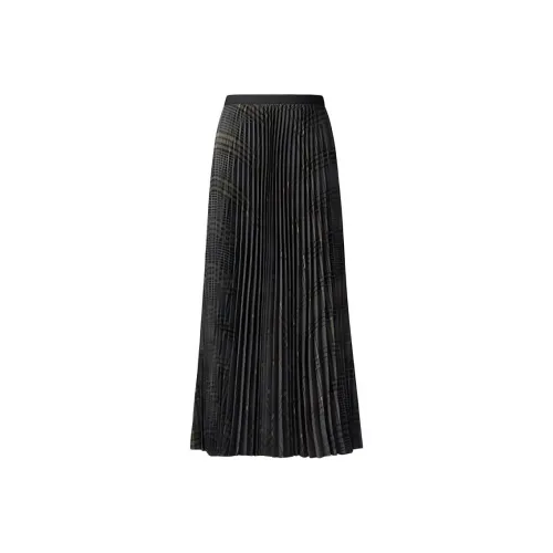 UNIQLO C Collection Повседневный Длинный Юбка Женские Асфальтовый Серый