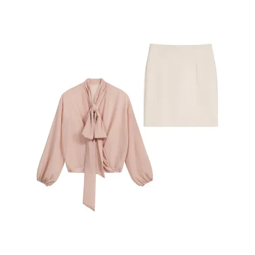 HeartyBite Комплект с юбкой Женская Одежда Sets Хаки+Абрикос