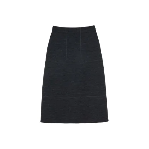 JIL SANDER FW24 Повседневная длинная юбка женская черная