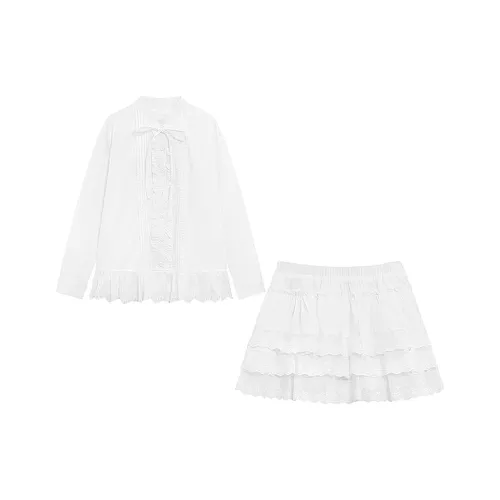 Incolore Комплект с юбкой Женская Белая