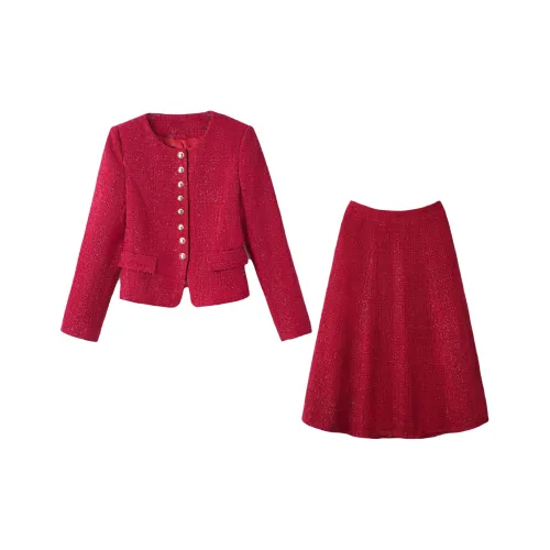 ONE SHALLOW Модный Slim Fit Professional Set Women's Red