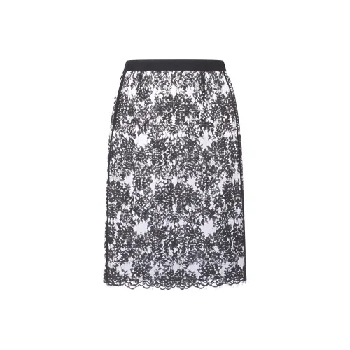 SAINT LAURENT SS24 Повседневная длинная юбка женская черная