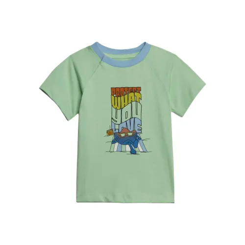 Adidas Originals T-рубашка Lustrous Mint для малышей и детей младшего возраста