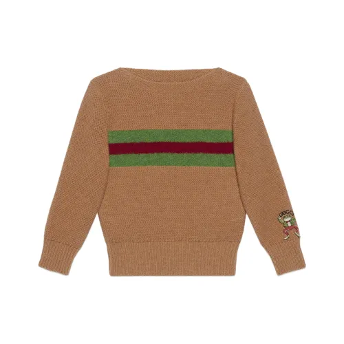 GUCCI Коричневый Kids Свитеры