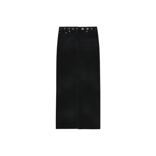 MSGM Повседневный Длинный Юбка Женские Черный