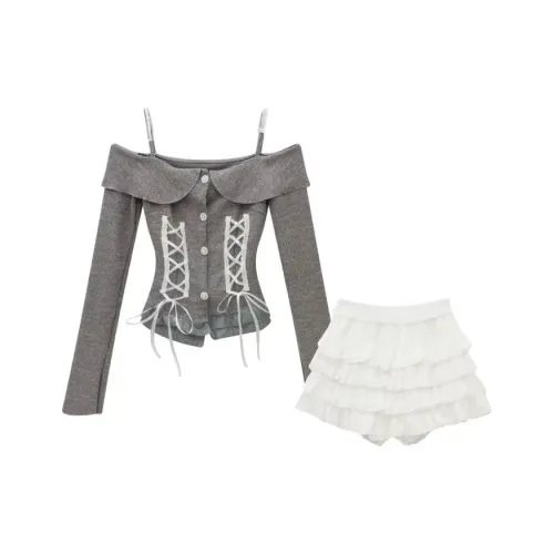 PUREIDOL Комплект с юбкой Женские Серый