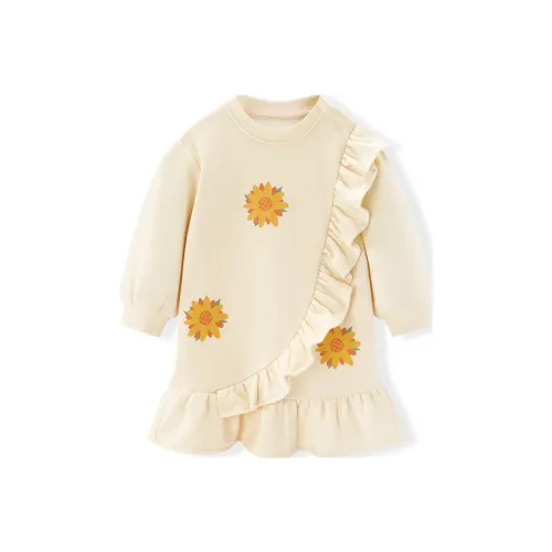 Mini Peace Бежевый Платья для дошкольников