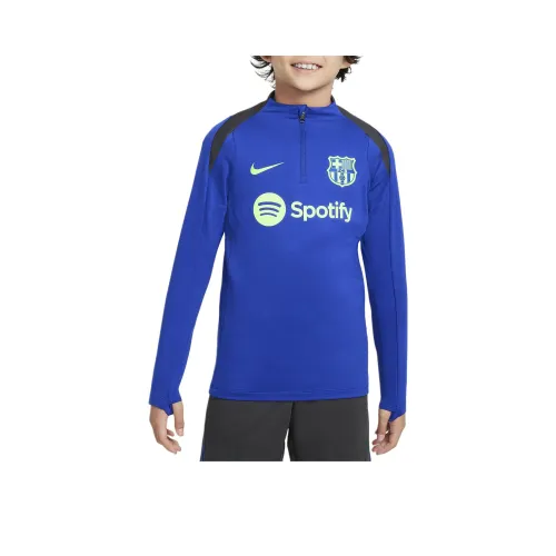 nike FCDri Форма T Рубашка FW24 Барселона Strike Third Синий Подростки