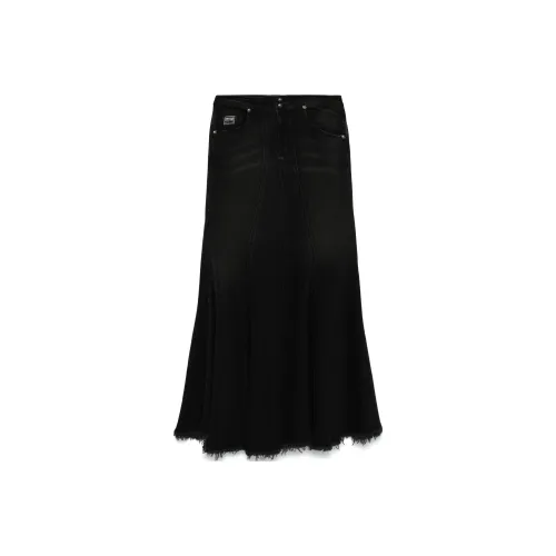 VERSACE JEANS COUTURE Повседневный Длинный Юбка Женские Черный