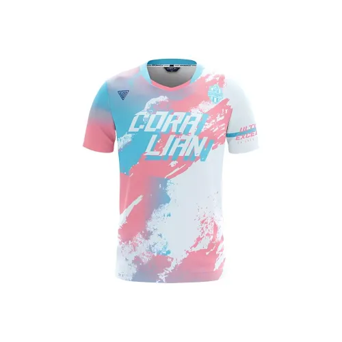 CORALIAN Бадминтон Джерси Женские Розовый Синий
