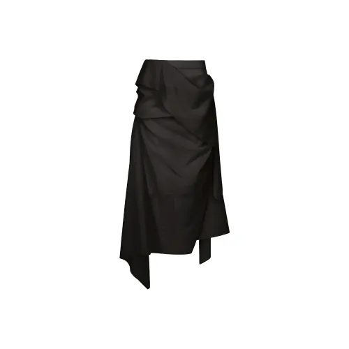 ISSEY MIYAKE SS24 Повседневная длинная юбка женская черная