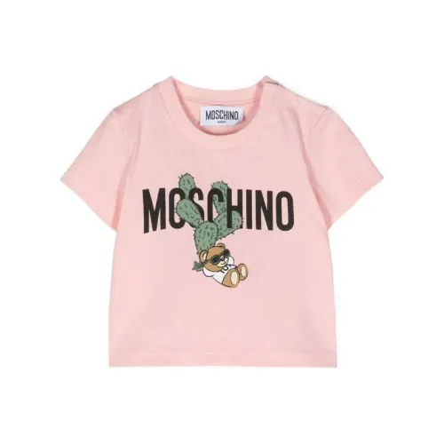 MOSCHINO T-рубашка Кактусовый Тедди Джерси T-рубашка Розовый Детский