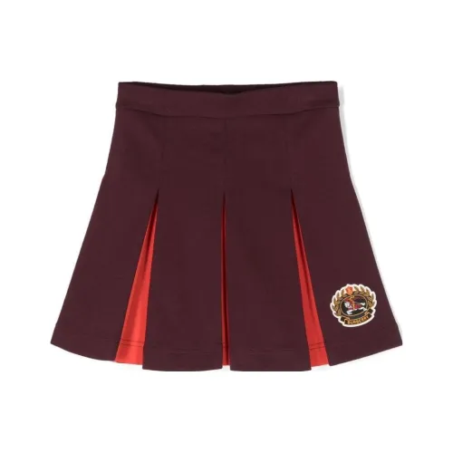 Юбка средней длины Burberry бордового цвета для детей