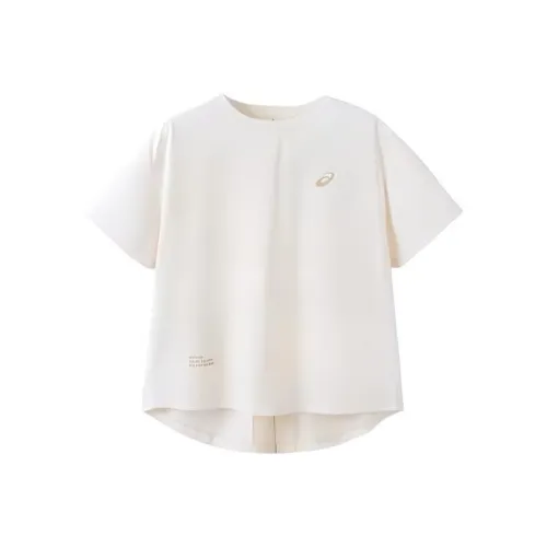 Asics Японский стиль Легкий Тренд Рубашка Экрю Детская