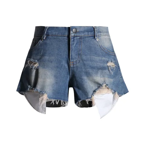 Казахстан Джинсовые шорты Женские Светло-синие