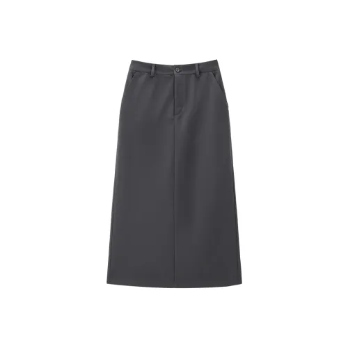 Giordano Повседневный Длинный Юбка Женские