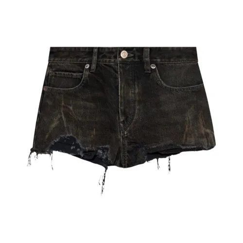 Balenciaga SS24 Джинсовые шорты стандартный крой женские черные