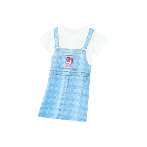 Disney Детское платье дошкольное джинсово-синего цвета