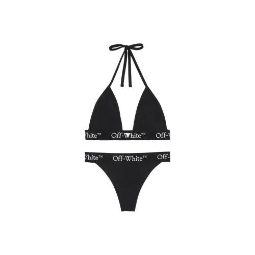 Off Белый черный Женские бикини