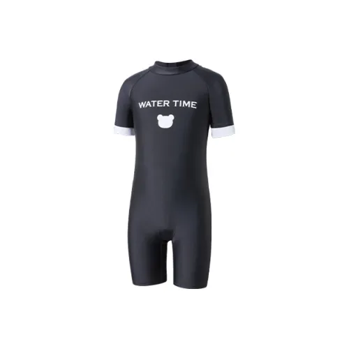 Watertime Детский купальник черный белый