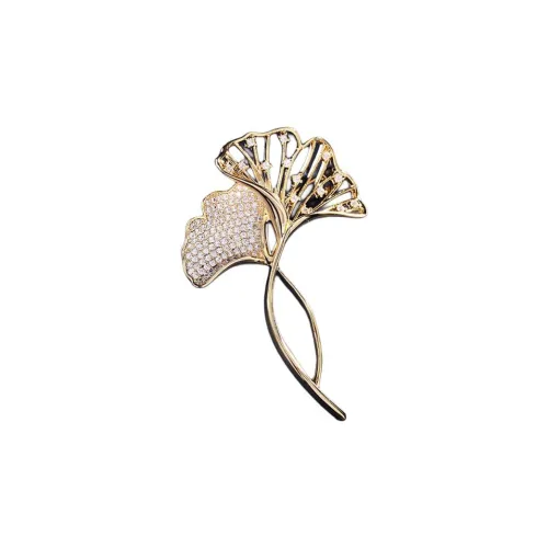 Yamaichi Maru Брошки из меди с настоящей золотой покрытией + инкрустация цирконием женские