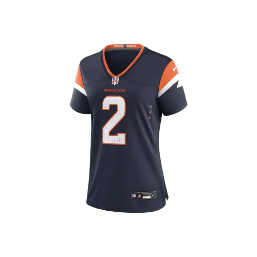 nike Patrick Surtain II Denver Broncos Регби Джерси Женские Морской синий