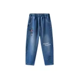 Джинсовый синий (утолщенный и с флисовой подкладкой)