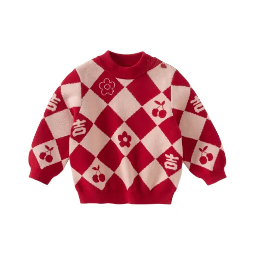 DAVE BELLA Свитер Красная Клетка Дети Возраст 3-7 Лет