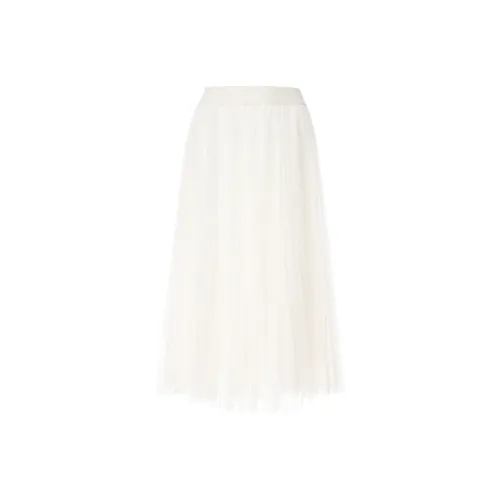 BESIONIA SS24 Повседневная длинная юбка женская экрю